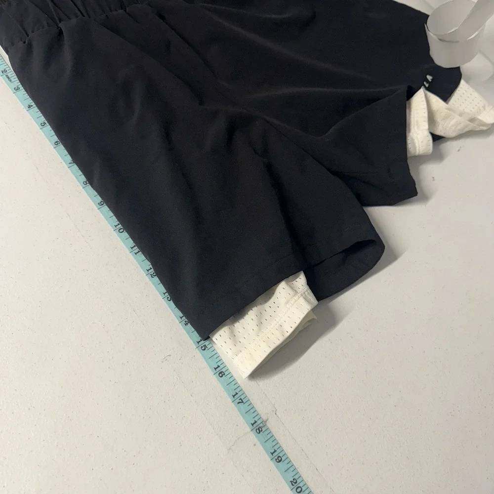 Young LA Shorts Compression Lined Black Men Athletic Gym Pockets Stretch XXL